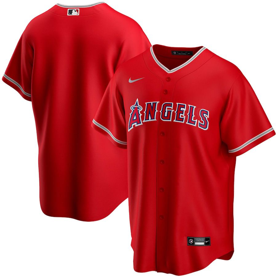 Mens Los Angeles Angels Nike Red Alternate Replica Team MLB Jerseys